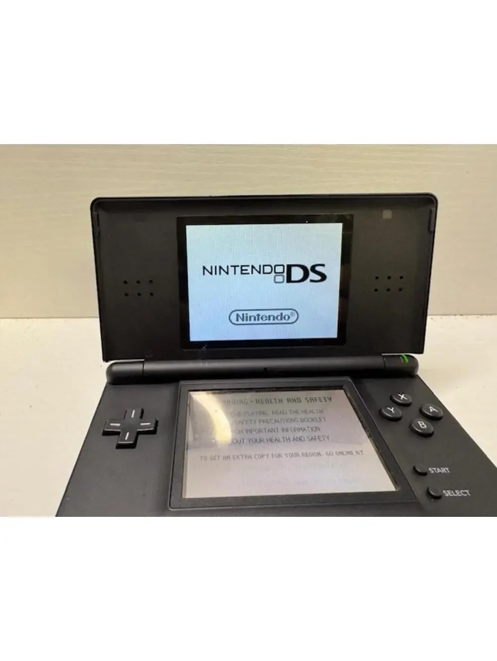 Nintendo DS Lite Onyx Black Console USG-001 Tested Working (No Charger)